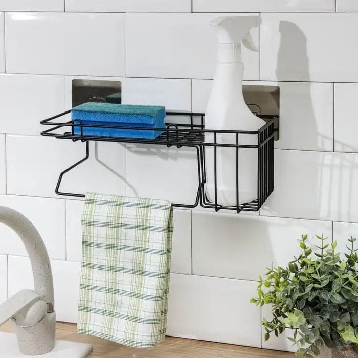 Corner Storage Caddy Basket, Kitchen Bathroom Magic Hanging Rack, Self Adhesive Wardrobe Hanging Organizer, Metal Wall Mounted Storage Shelf With Towel Hanging Rack, Home Kitchen Bathroom Wall Hanging Shelves Corner Storage Caddy Basket, Kitchen Bathroom Magic Hanging Rack, Self Adhesive Wardrobe Hanging Organizer, Metal Wall Mounted Storage Shelf With Towel Hanging Rack, Home Kitchen Bathroom Wall Hanging Shelves